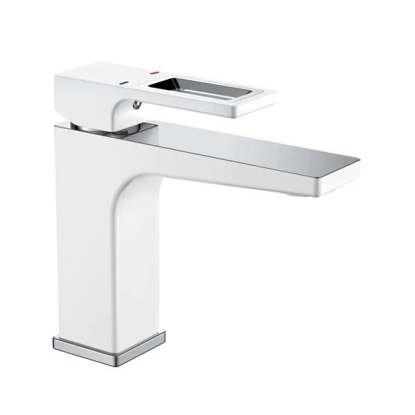 Змішувач для умивальника MIXXUS PREMIUM WALTER 001 (NUT) WHITE-CHROM
