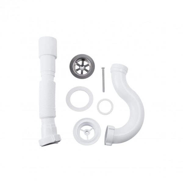 Сифон для душового піддона Lidz (WHI) 60 04 P002 00 прямоточний - Зображення 2